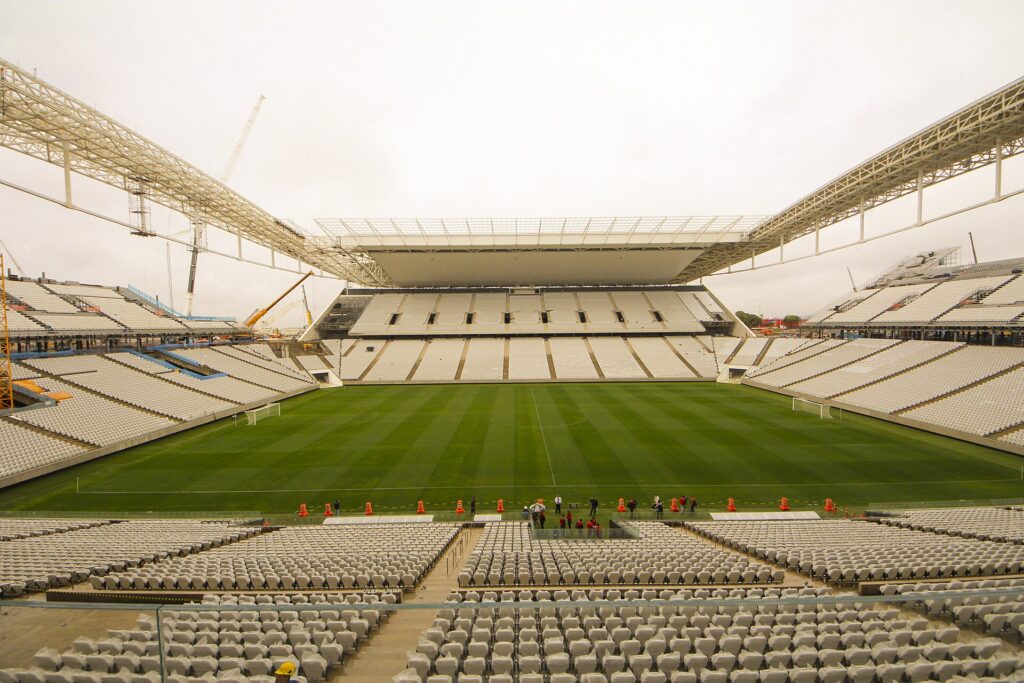 Arquibancadas da Neo Química Arena, estádio do Corinthians