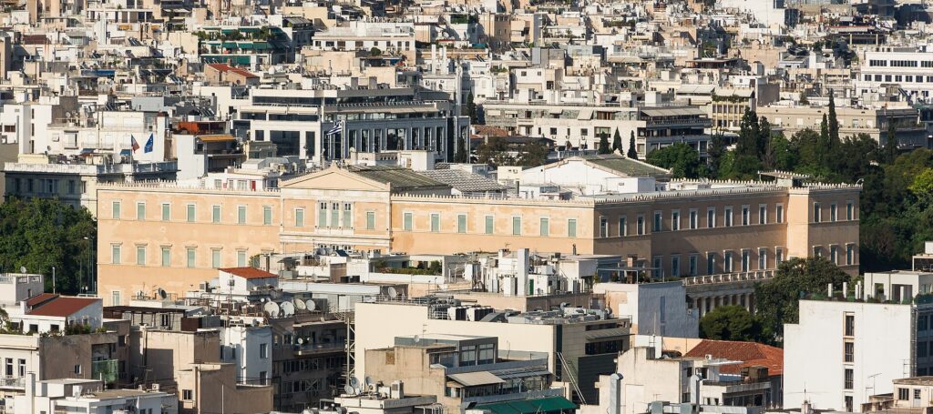 Prédio do Parlamento grego, em Atenas